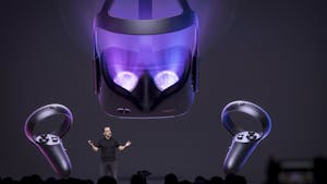 Hugo Barra at an Oculus event in 2018. Photo by Bloomberg