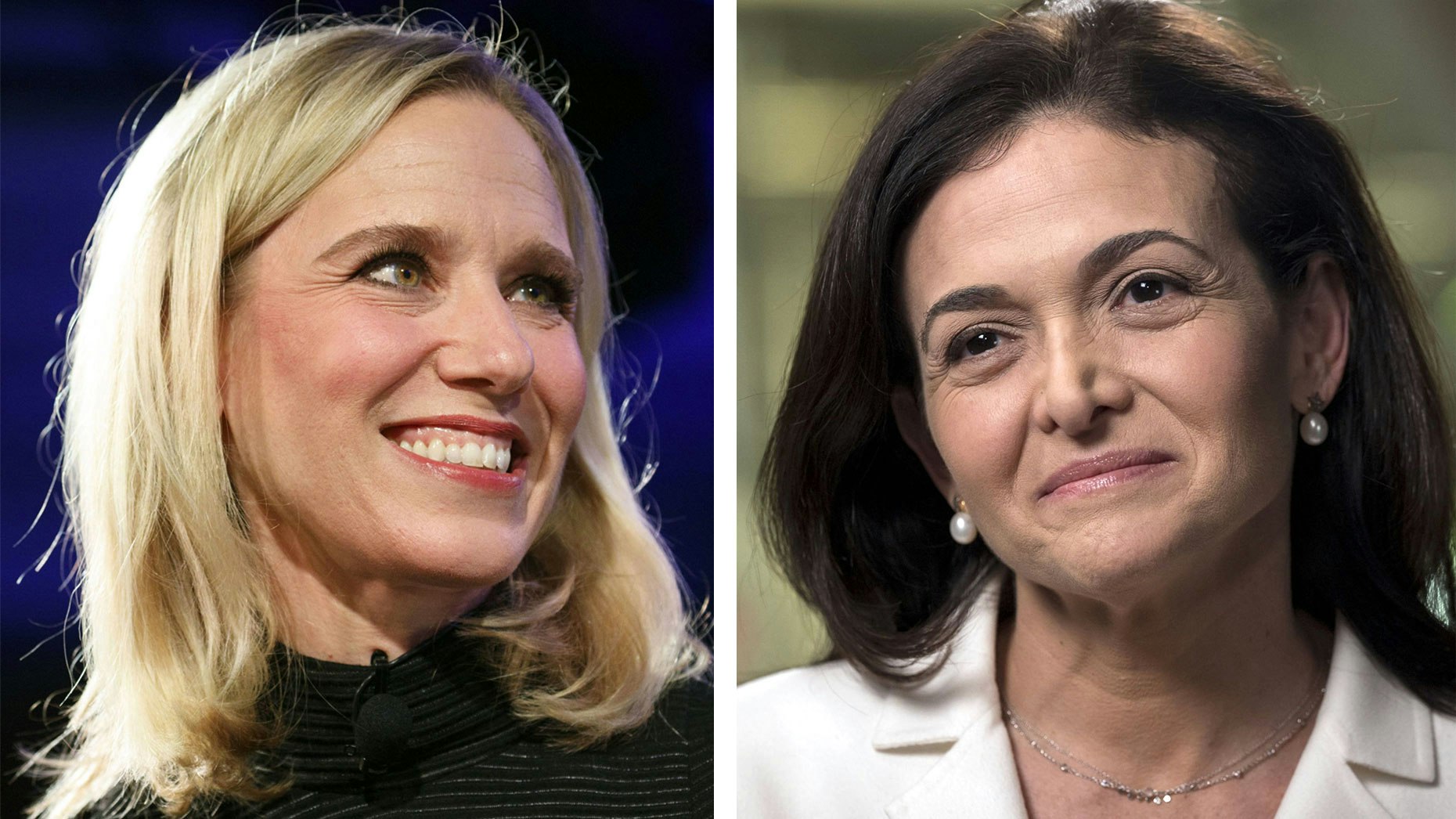 Marne Levine, left, and Sheryl Sandberg. Photos by Bloomberg