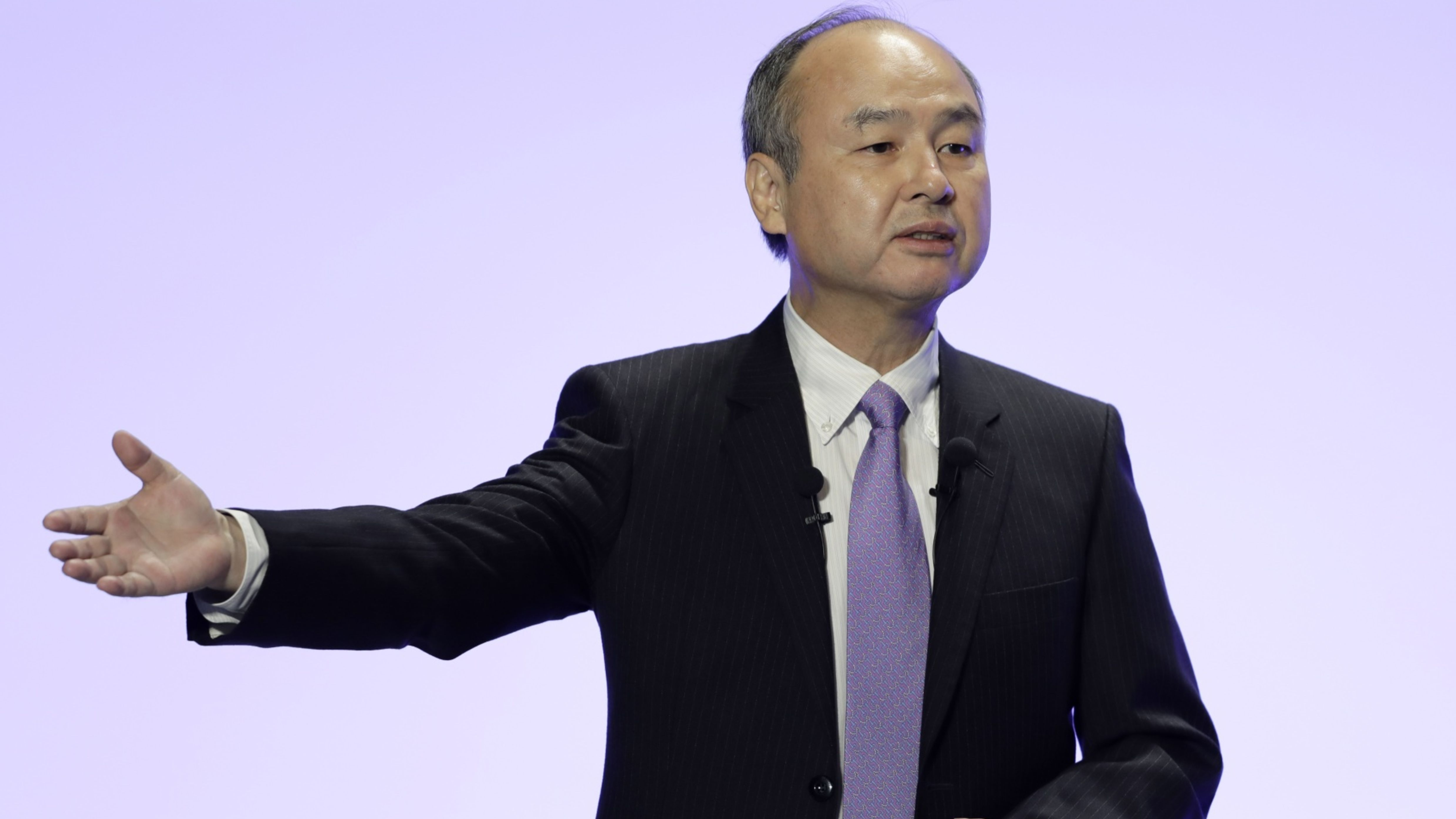 SoftBank CEO Masayoshi Son. Photo by Bloomberg.