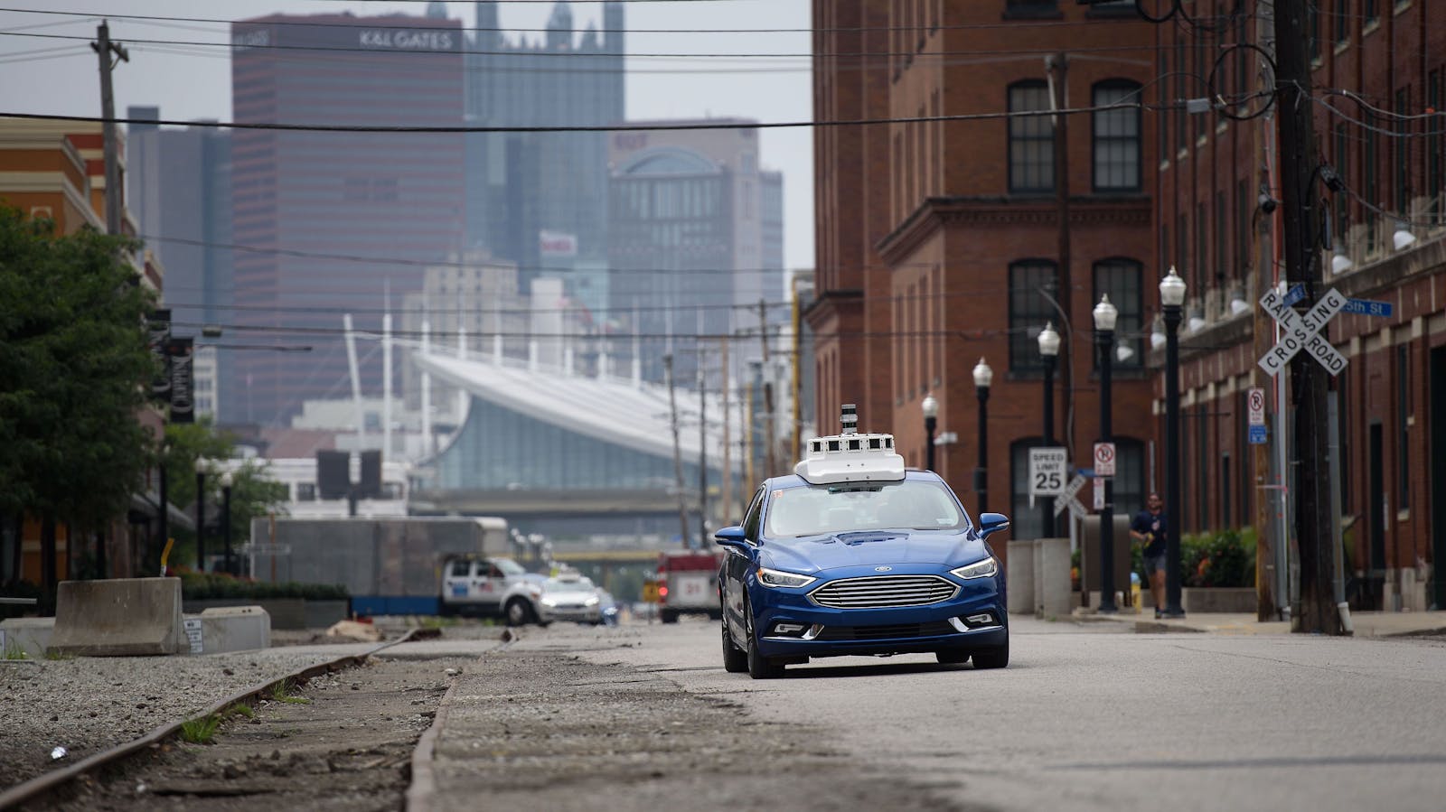 An Argo AI prototype in Pittsburgh, 2018. Photo by Bloomberg