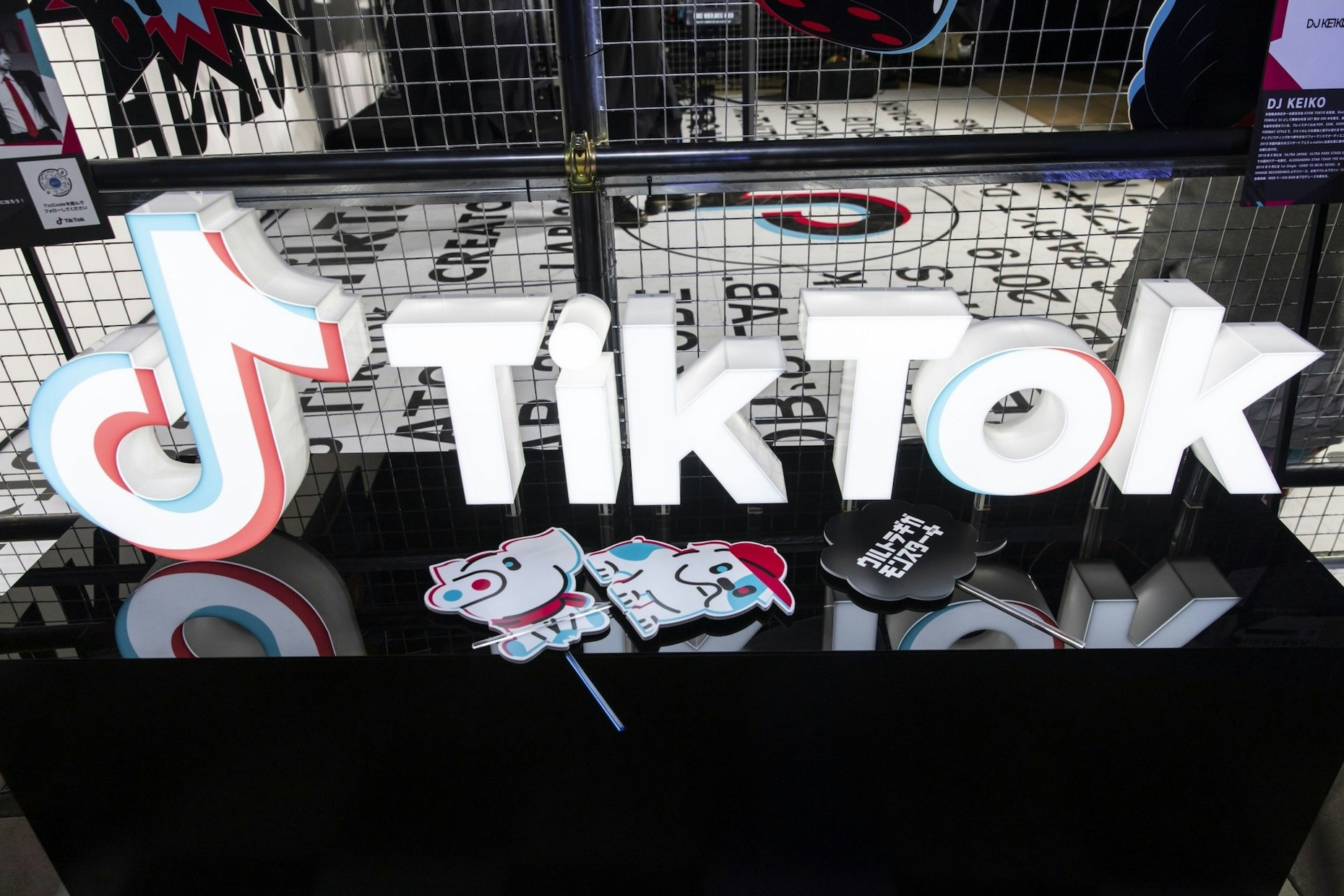 Signage is displayed at the TikTok Creator's Lab 2019 event hosted by Bytedance Ltd. in Tokyo. Photo: Bloomberg