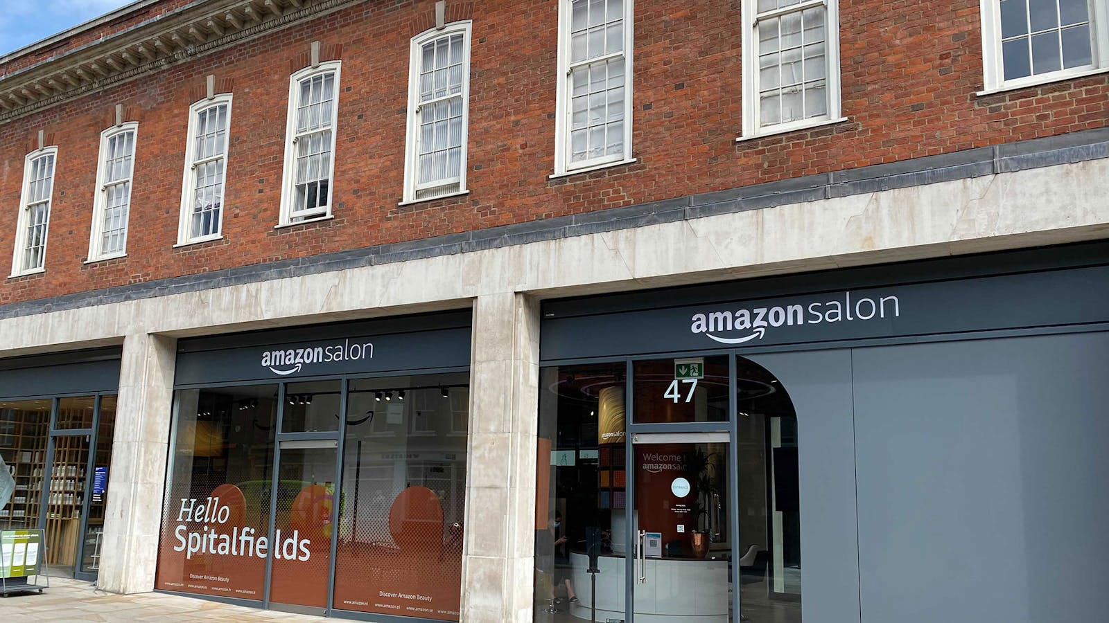 Amazon's hair salon in London. Photo by Mark Di Stefano