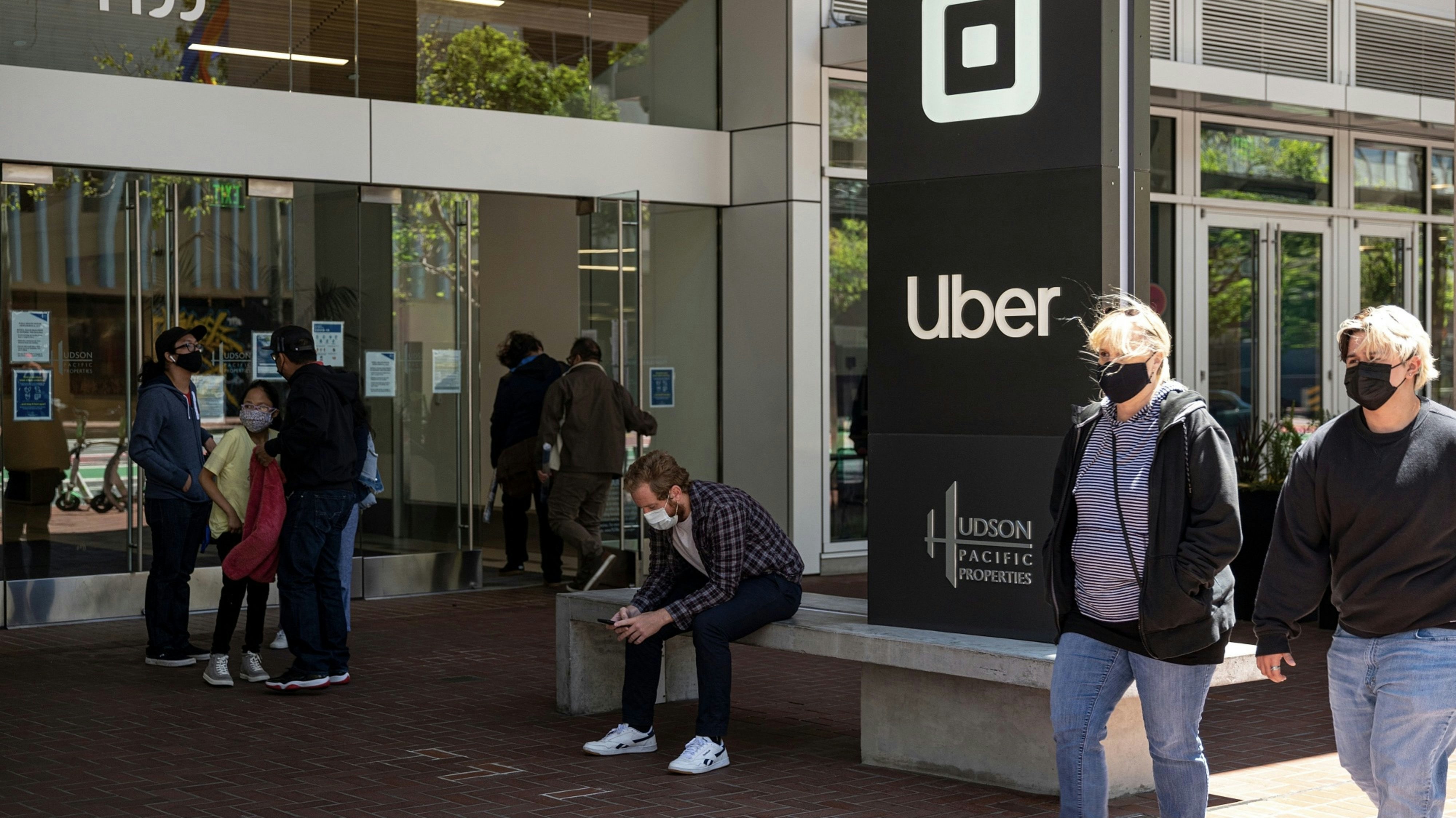 Uber's San Francisco headquarters. Photo by Bloomberg.