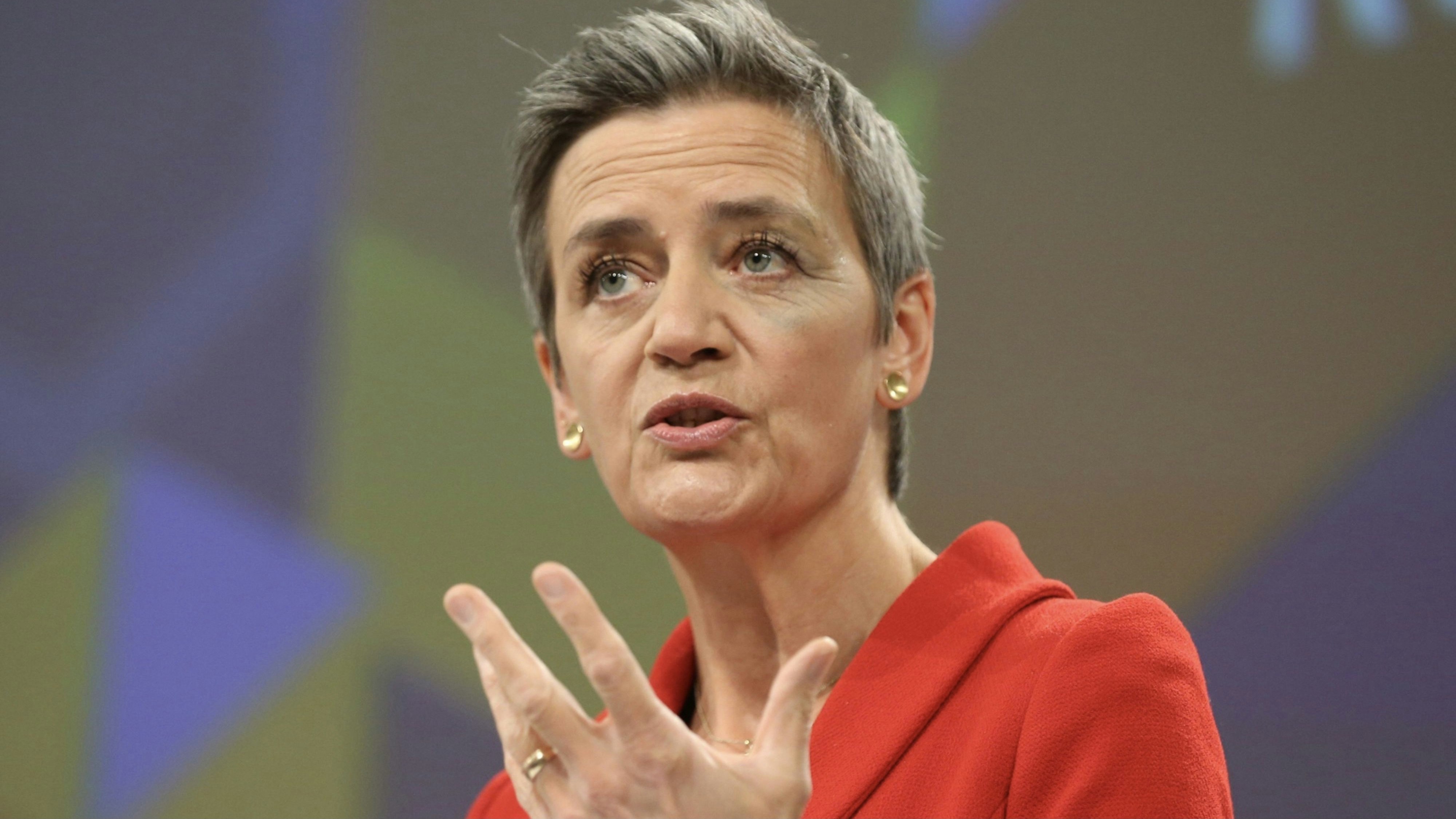 The European Commission's competition commissioner, Margrethe Vestager. Photo by Bloomberg