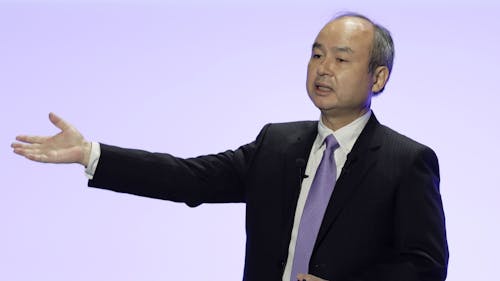 SoftBank CEO Masayoshi Son. Photo by Bloomberg