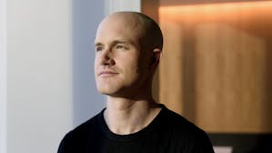 Coinbase CEO Brian Armstrong, shown in 2017. Photo: Bloomberg