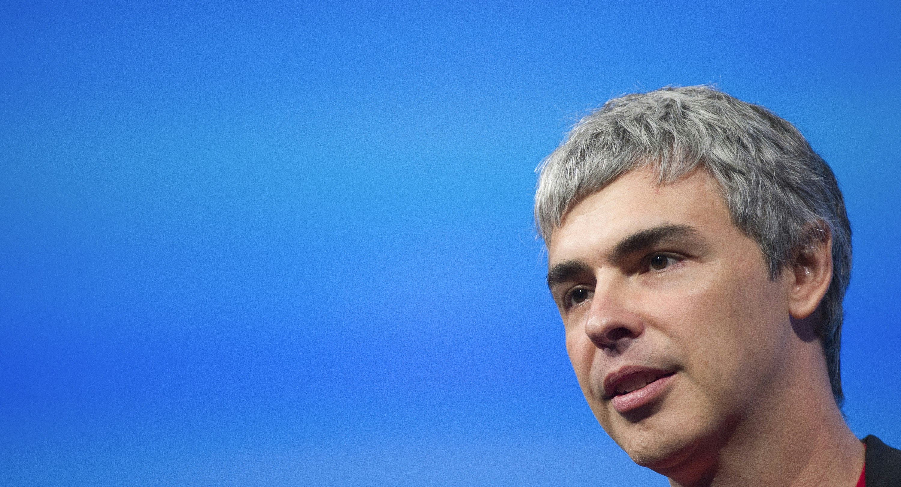 Google CEO Larry Page. Photo by Bloomberg.