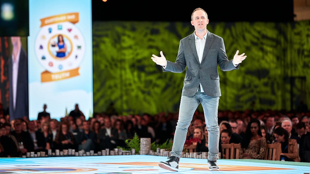 Salesforce president and chief operating officer Bret Taylor at a Salesforce conference in 2019. Photo provided by Salesforce