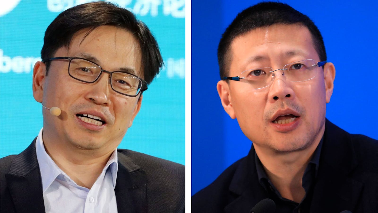 Zhang Lei (left) and Neil Shen. Photos by Bloomberg; AP