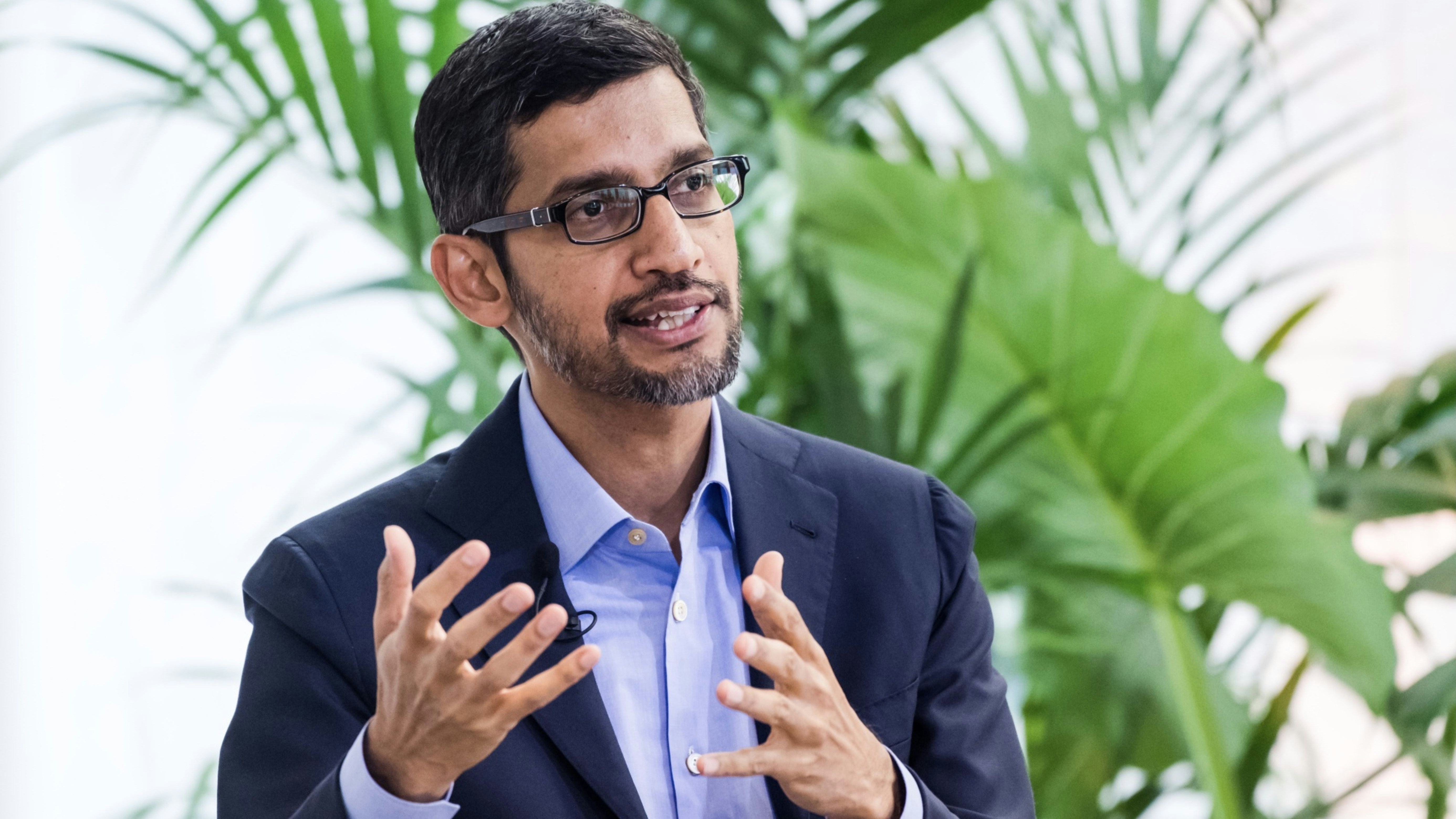 Alphabet CEO Sundar Pichai. Photo by Bloomberg.