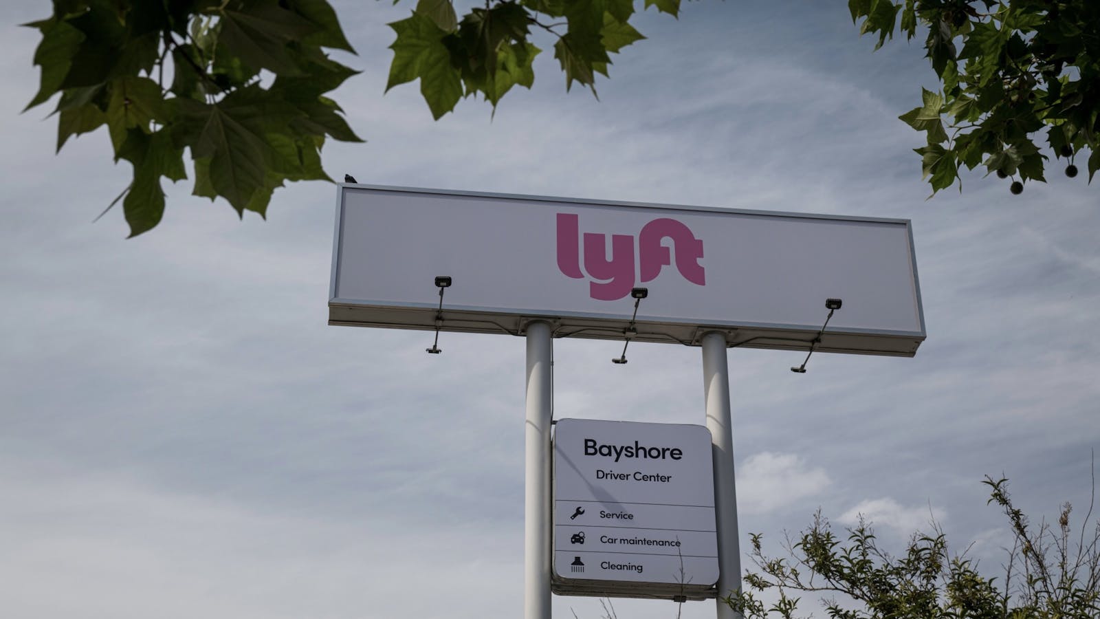 A Lyft drivers hub in San Francisco. Photo by Bloomberg