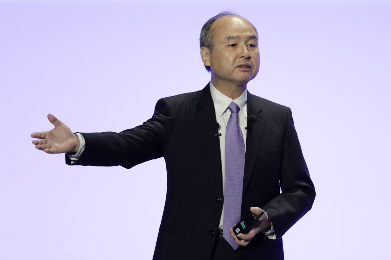 SoftBank CEO Masayoshi Son. Photo by Bloomberg