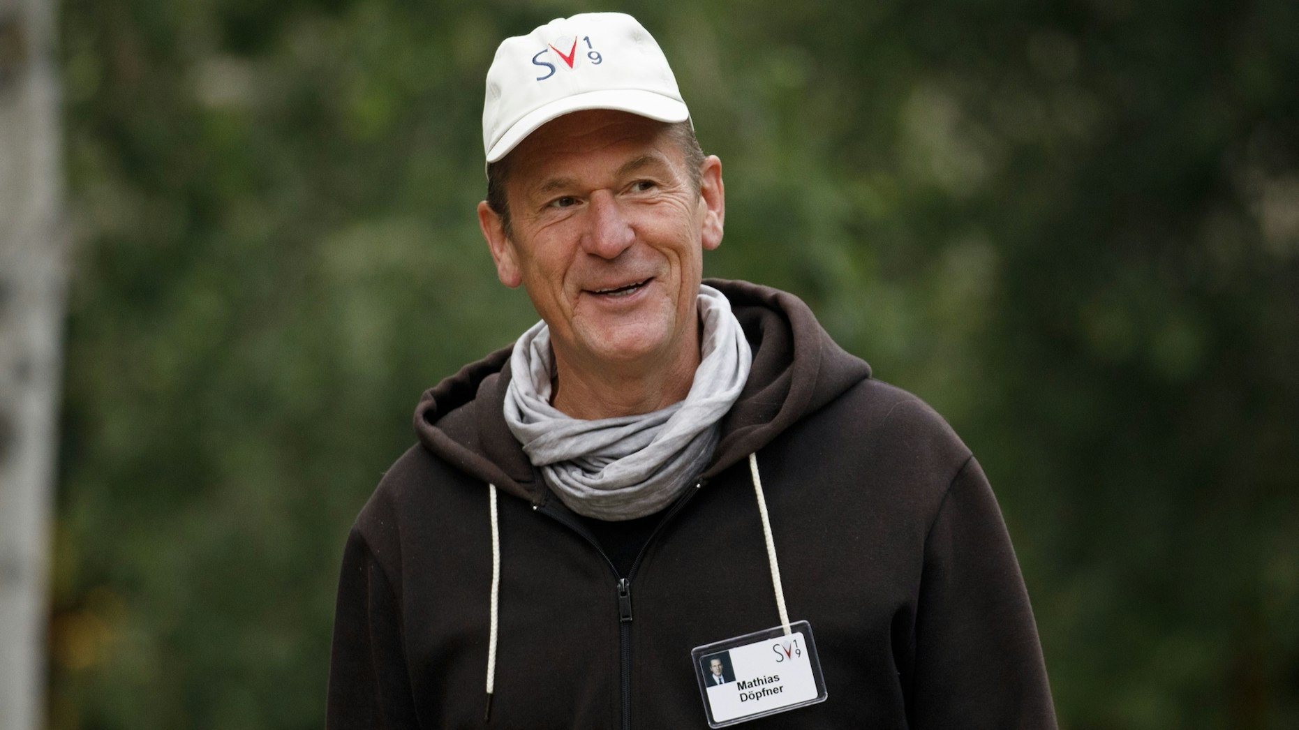  Mathias Döpfner, chief executive officer of Axel Springer SE, at a conference in 2019. Photo by Bloomberg