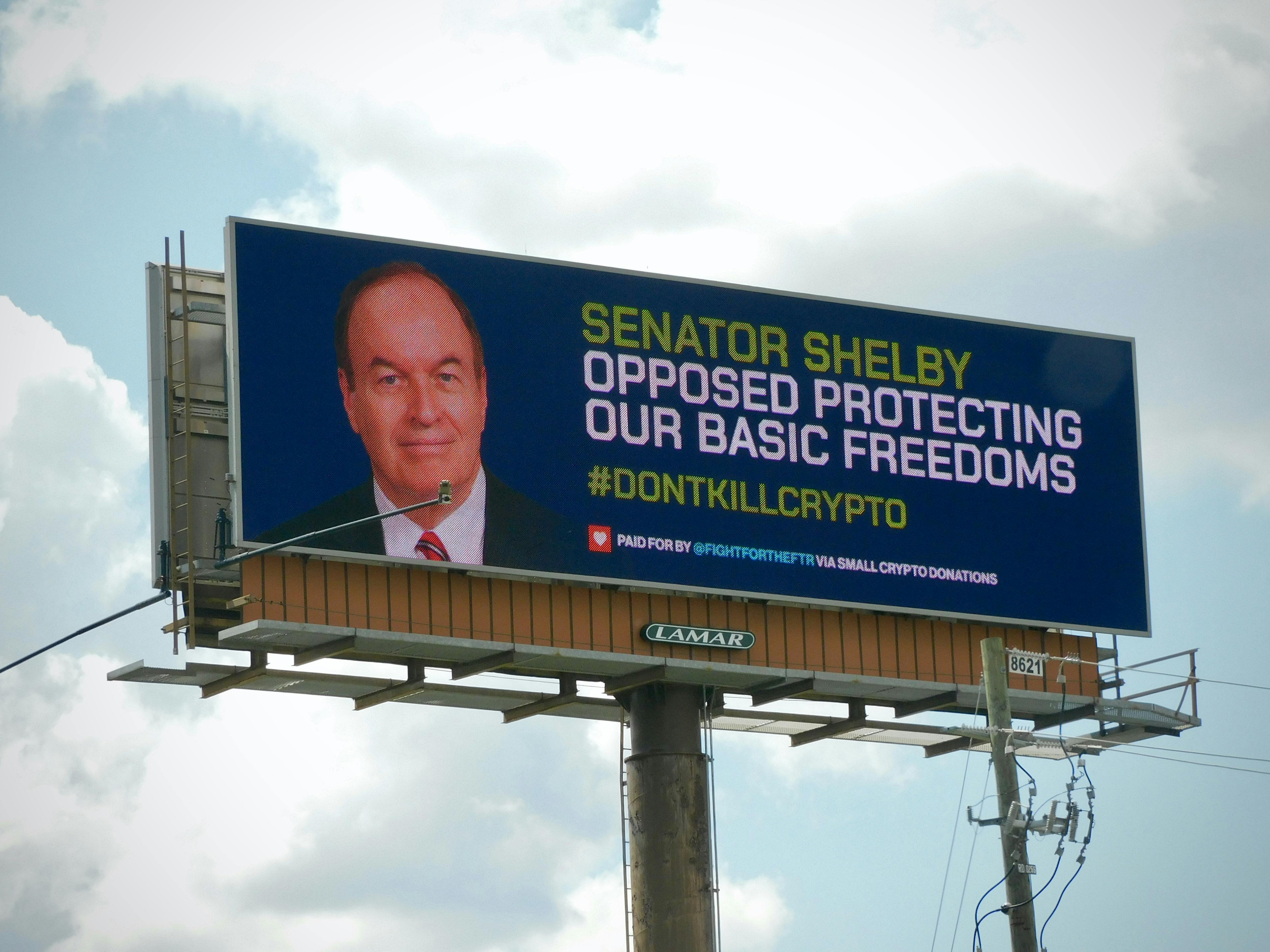 The ‘Don’t Kill Crypto’ Billboard; The Rise of Crypto Compliance Startups