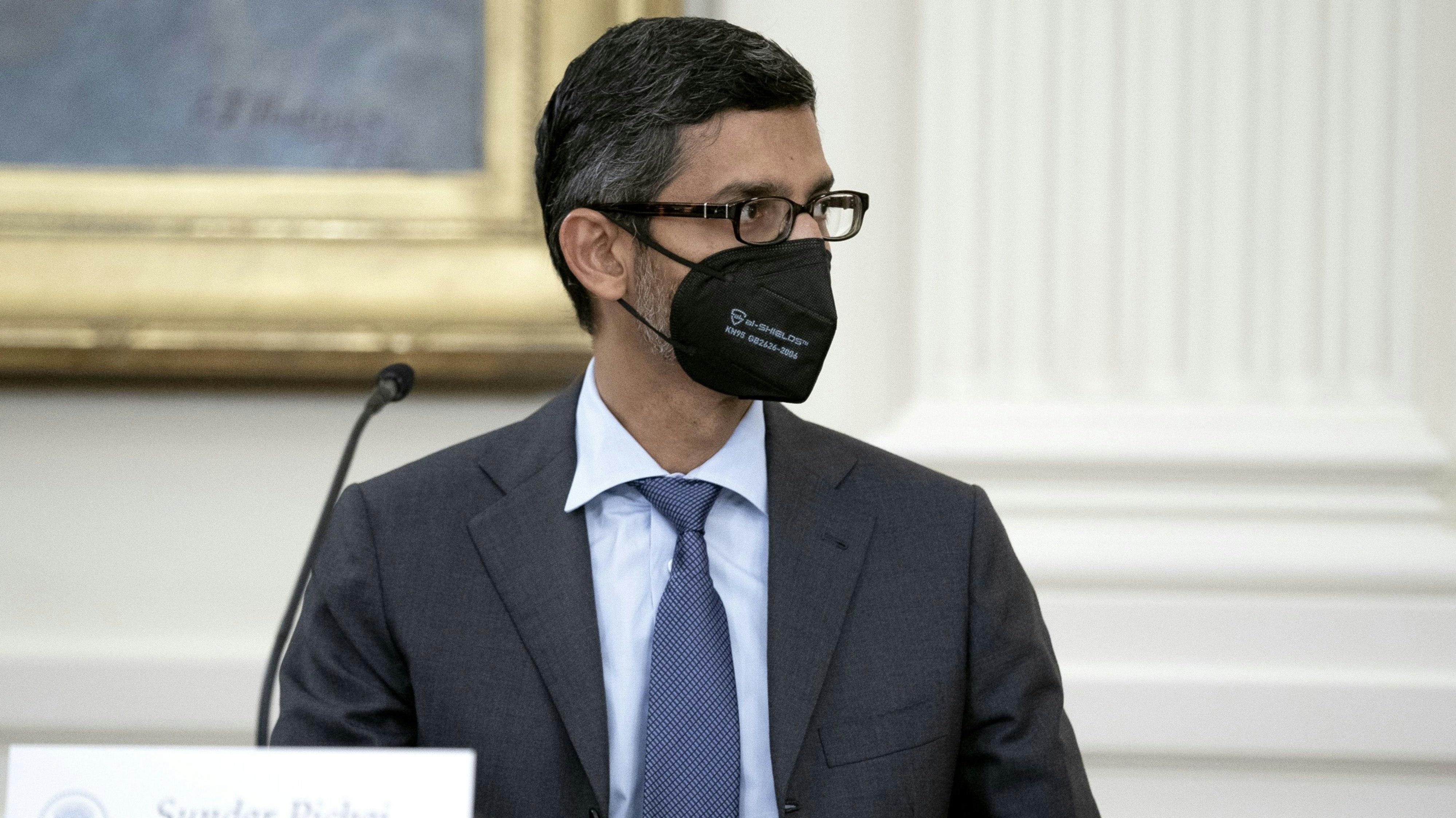 Alphabet CEO Sundar Pichai. Photo by Bloomberg.