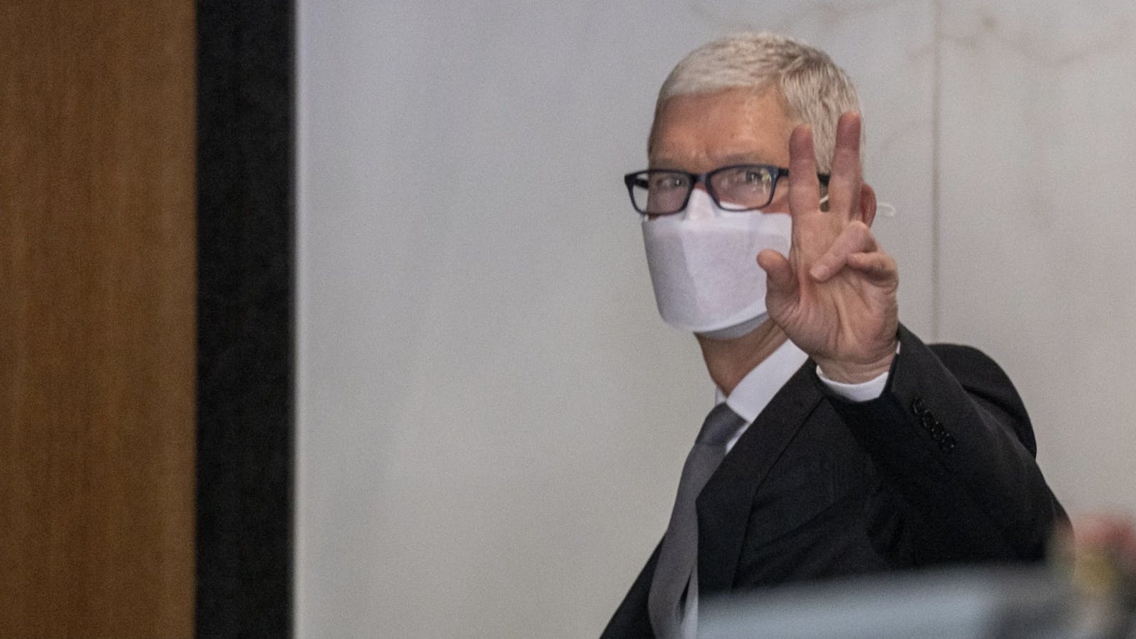Apple CEO Tim Cook at the Epic trial in May. Photo by Bloomberg.