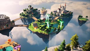 "Skyland," a world built with Fortnite's metaverse-esque creative tools. Credit: Epic Games