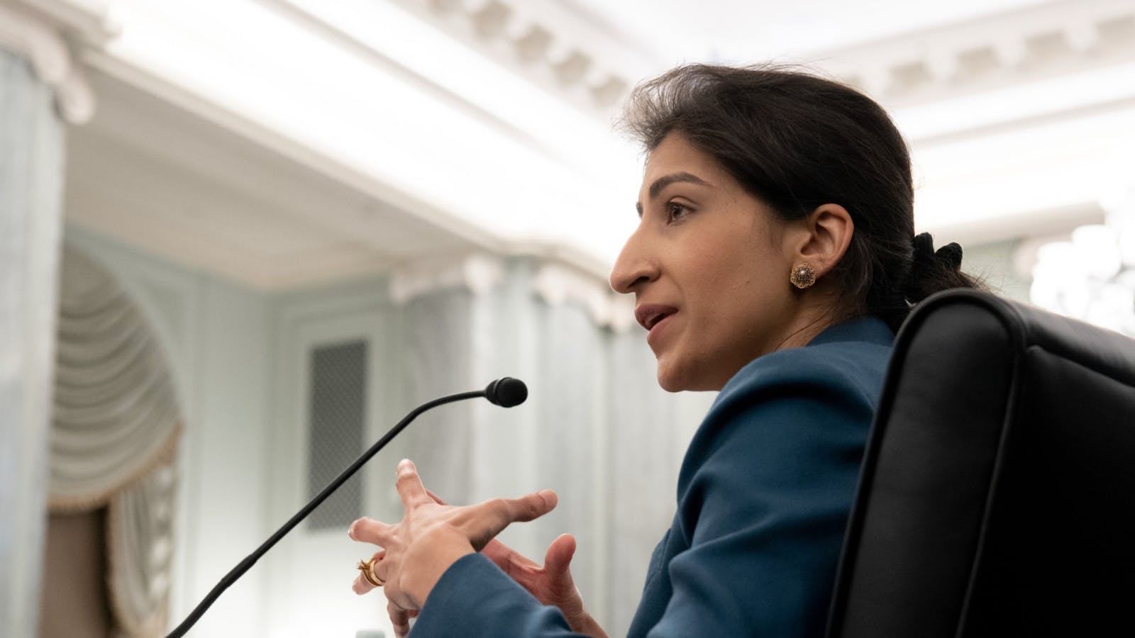 FTC Chair Lina Khan. Photo by Bloomberg