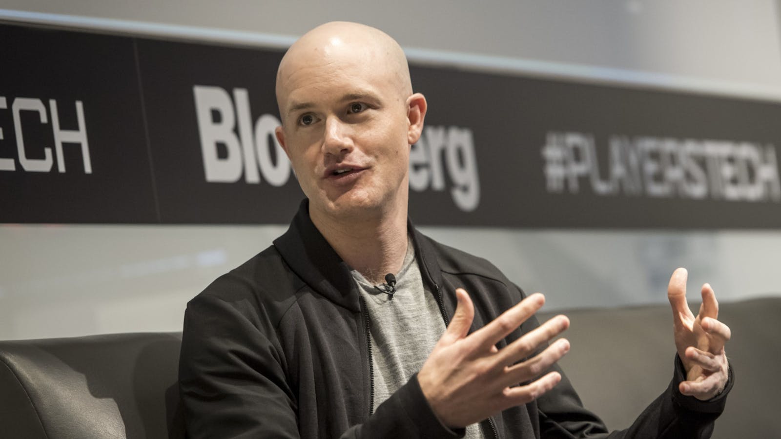 Coinbase CEO Brian Armstrong. Photo by Bloomberg.