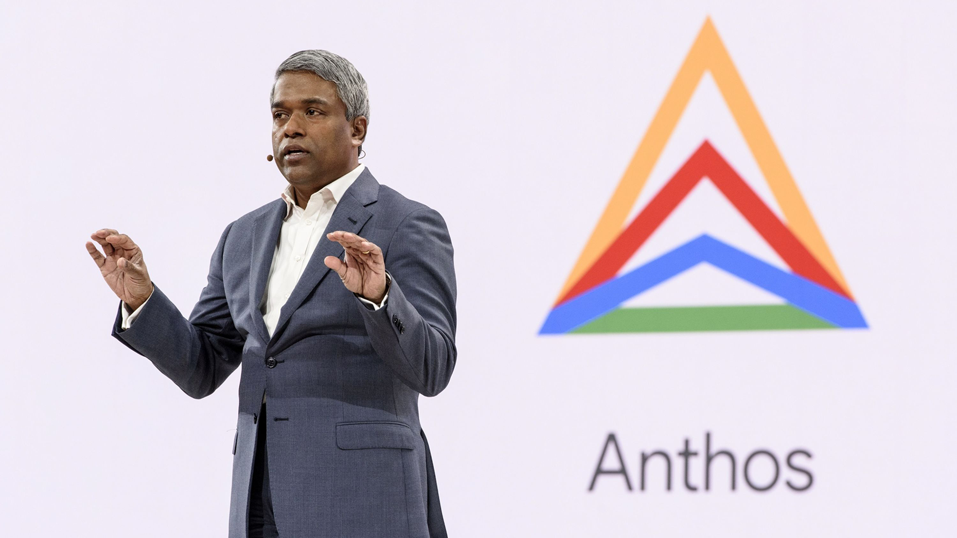 Google Cloud CEO Thomas Kurian in 2019; photo by Bloomberg