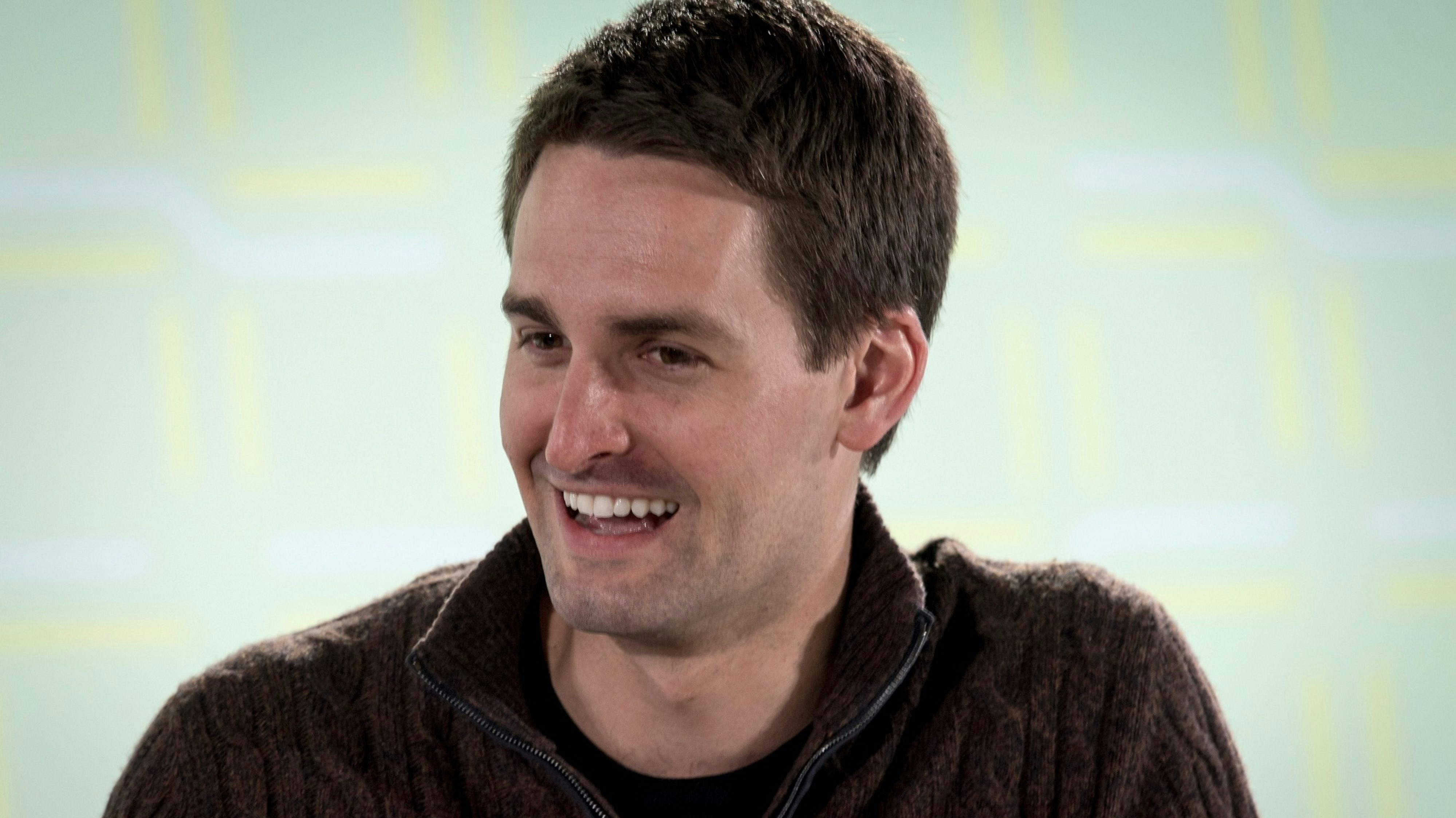 Snap CEO Evan Spiegel. Photo by Bloomberg.