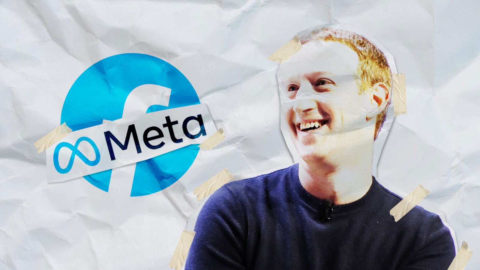 Meta Platforms CEO Mark Zuckerberg. Photo by Bloomberg. Art by Mike Sullivan. 