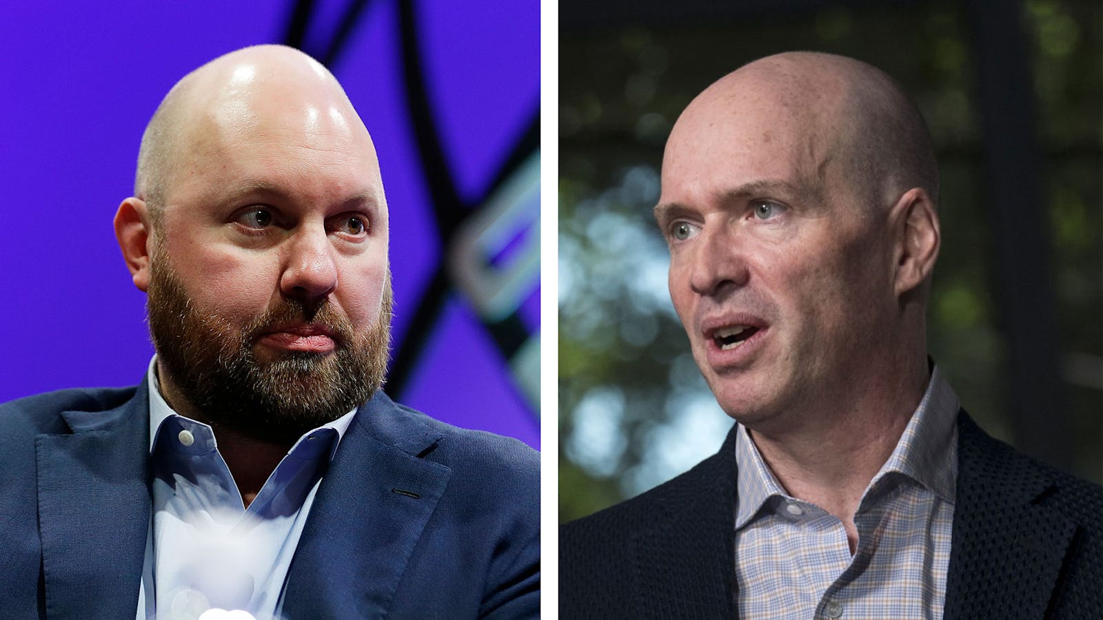 Marc Andreessen, left, and Ben Horowitz. Photos by AP; Bloomberg