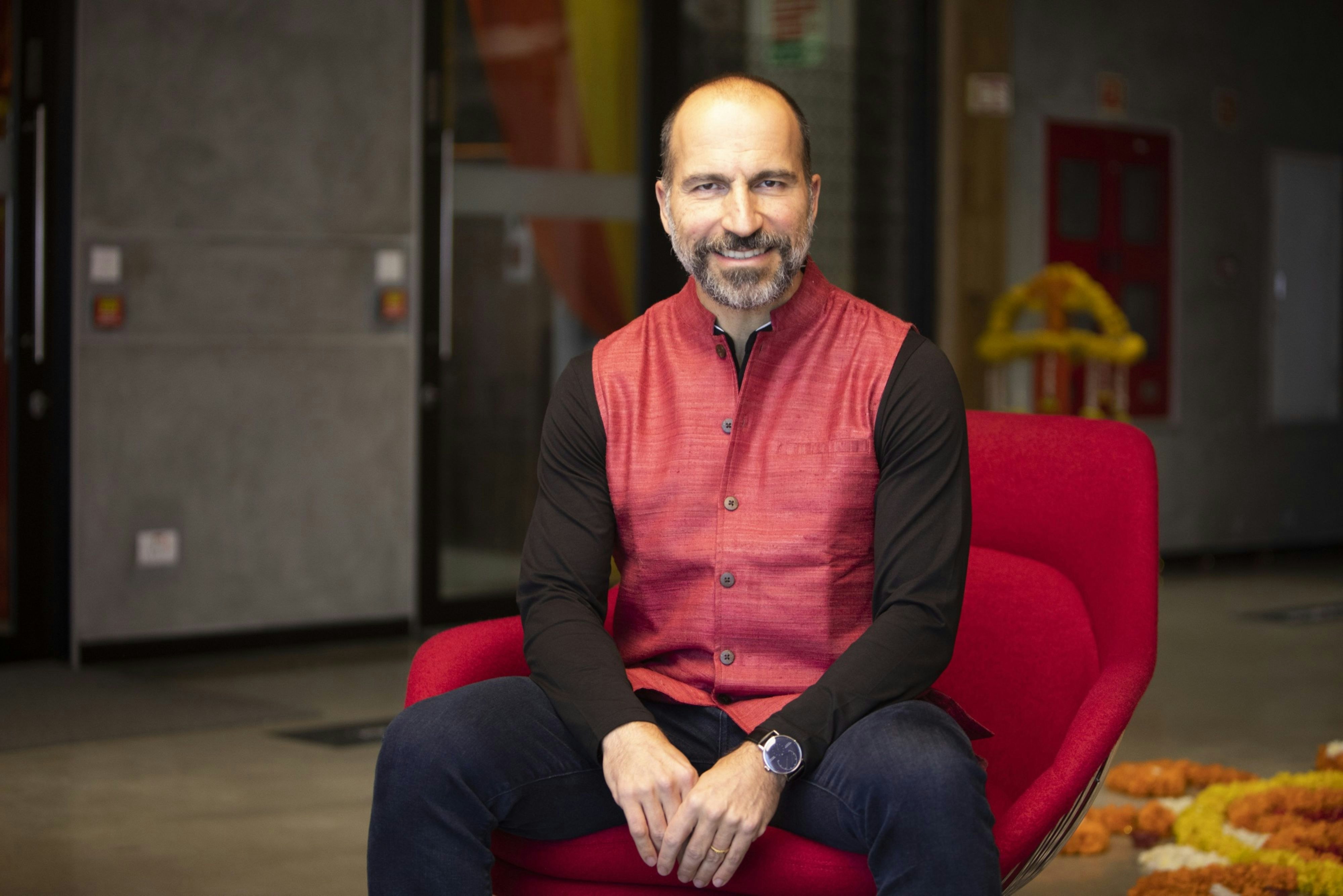 Uber CEO Dara Khosrowshahi. Photo by Bloomberg