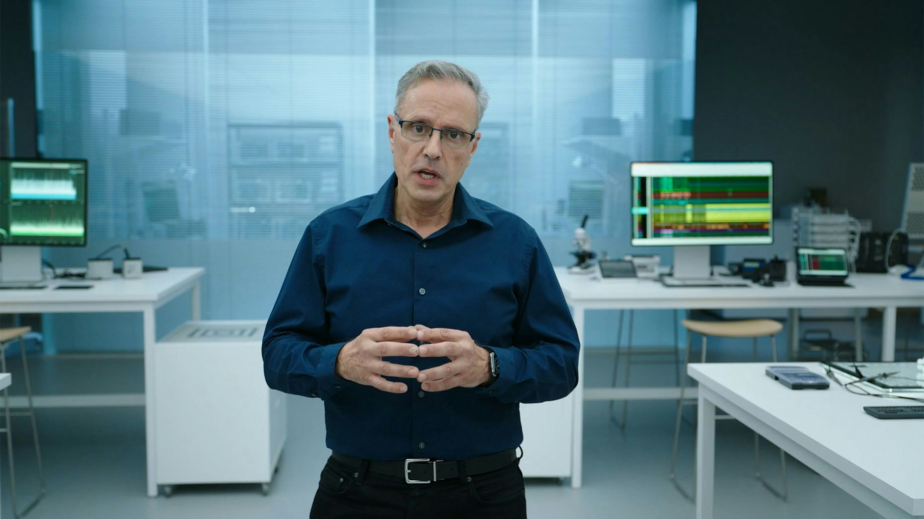 Apple senior vice president of hardware technologies Johny Srouji. Screenshot via Apple