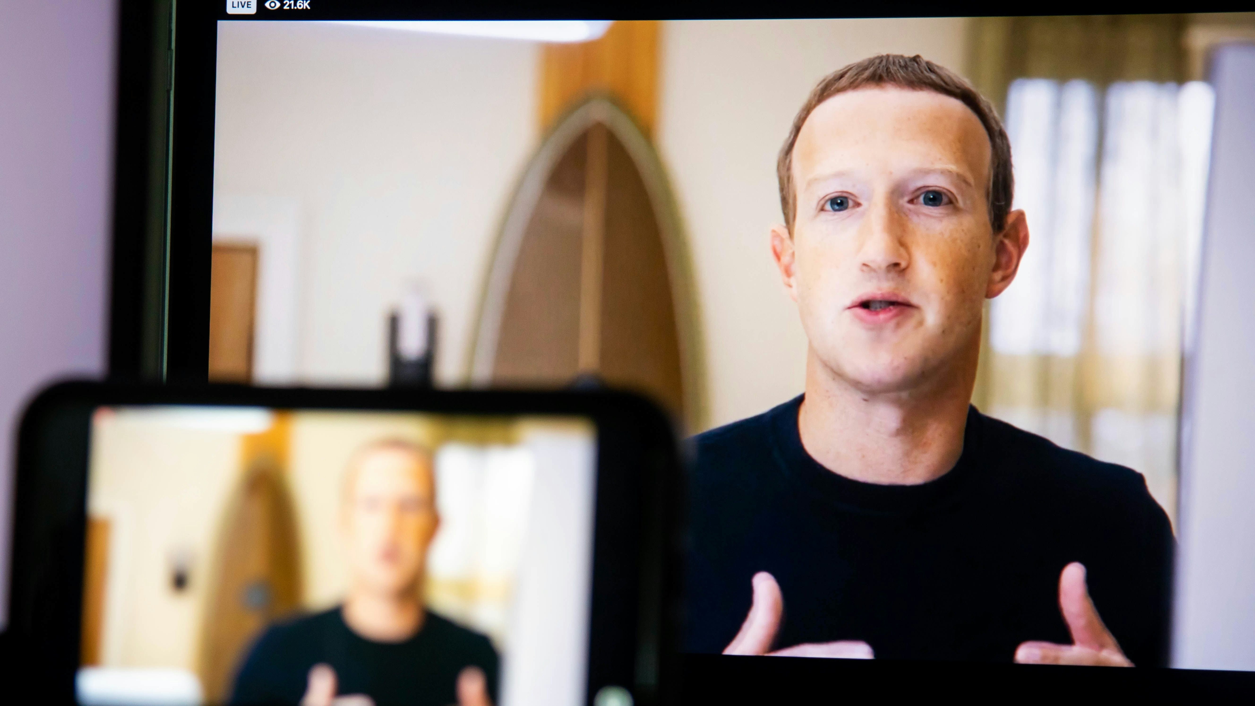Meta Platforms CEO Mark Zuckerberg earlier this month. Photo by Bloomberg