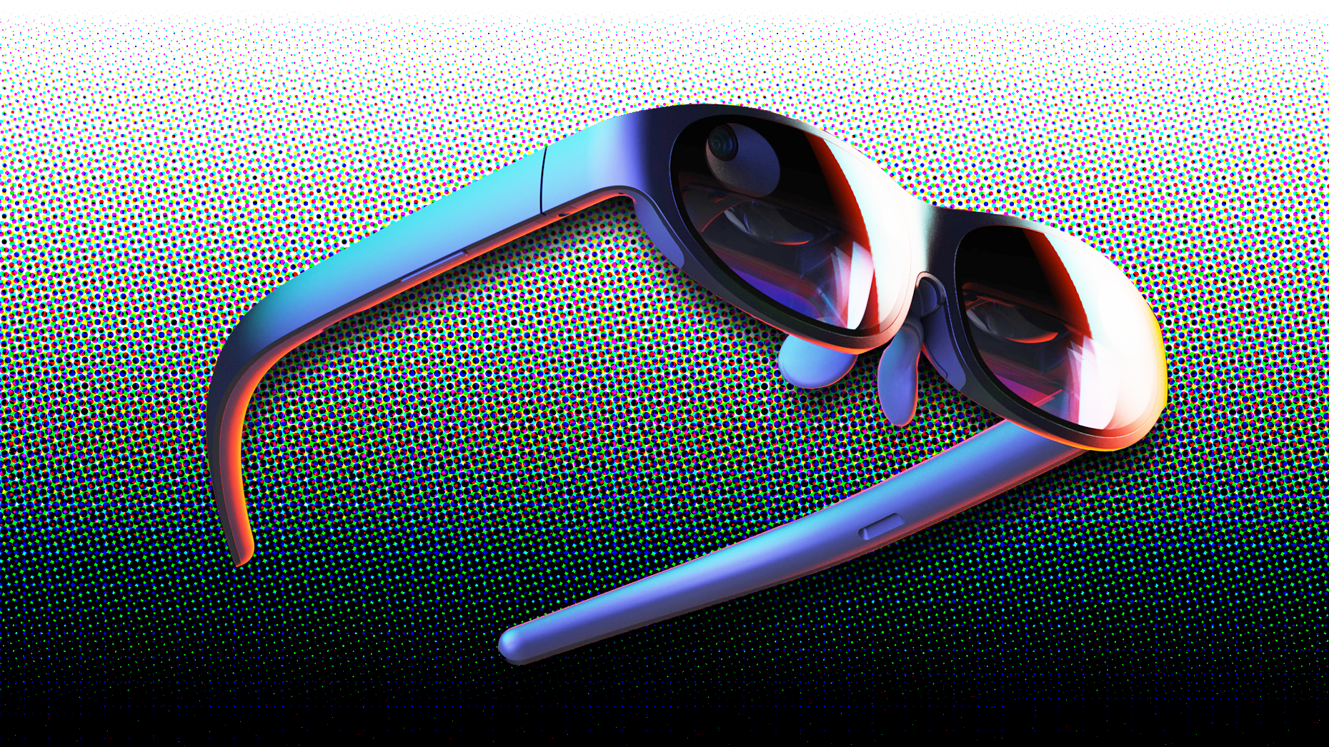The Nreal Light glasses. Photo: Nreal. Illustration: Mike Sullivan