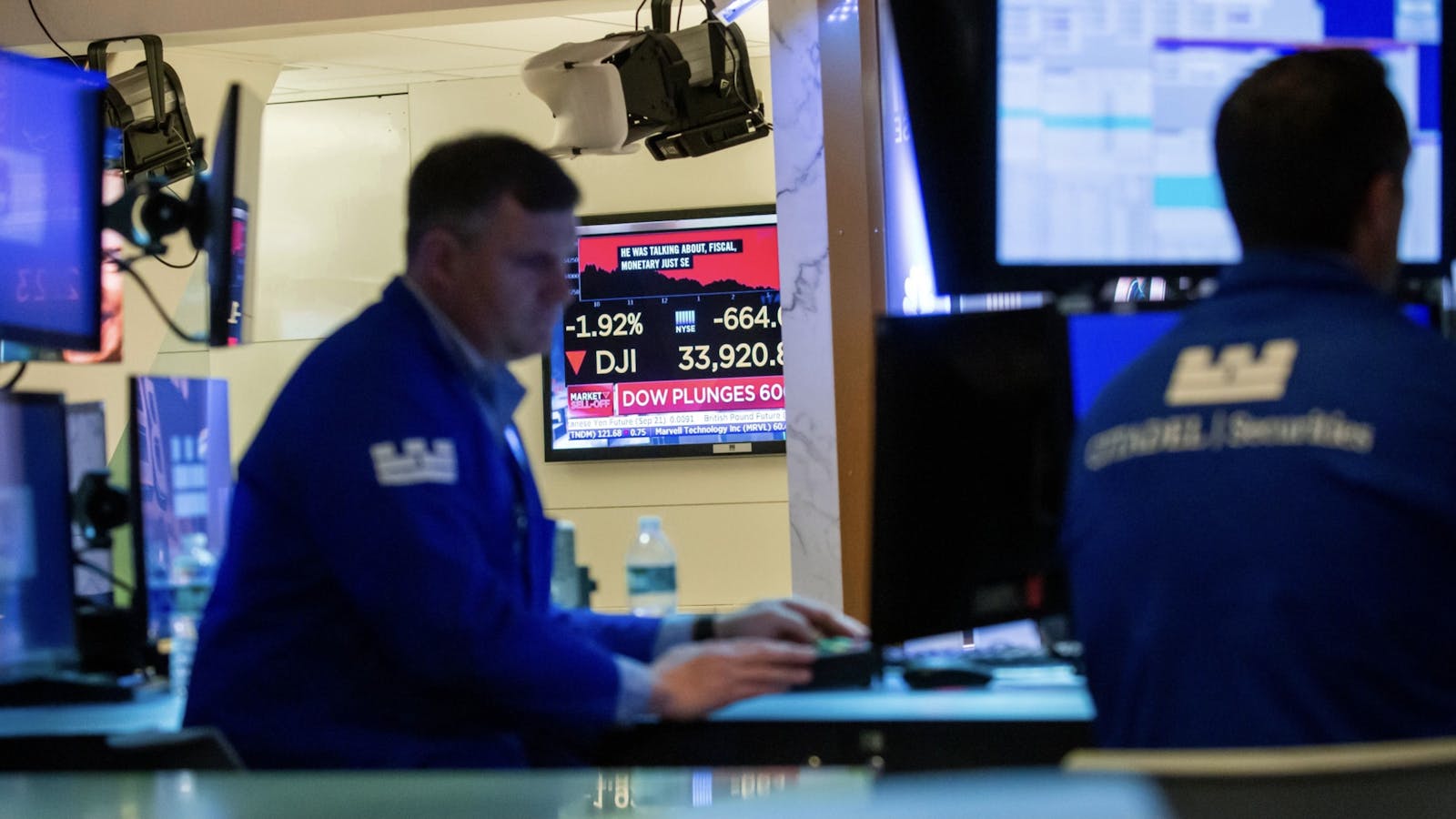 Traders on the floor of the NYSE in September. Photo by Bloomberg.