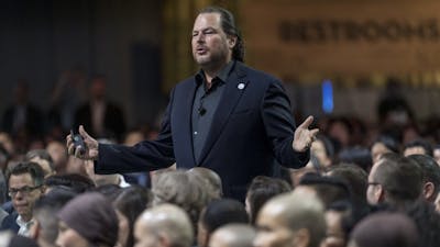 Marc Benioff. Photo by Bloomberg.