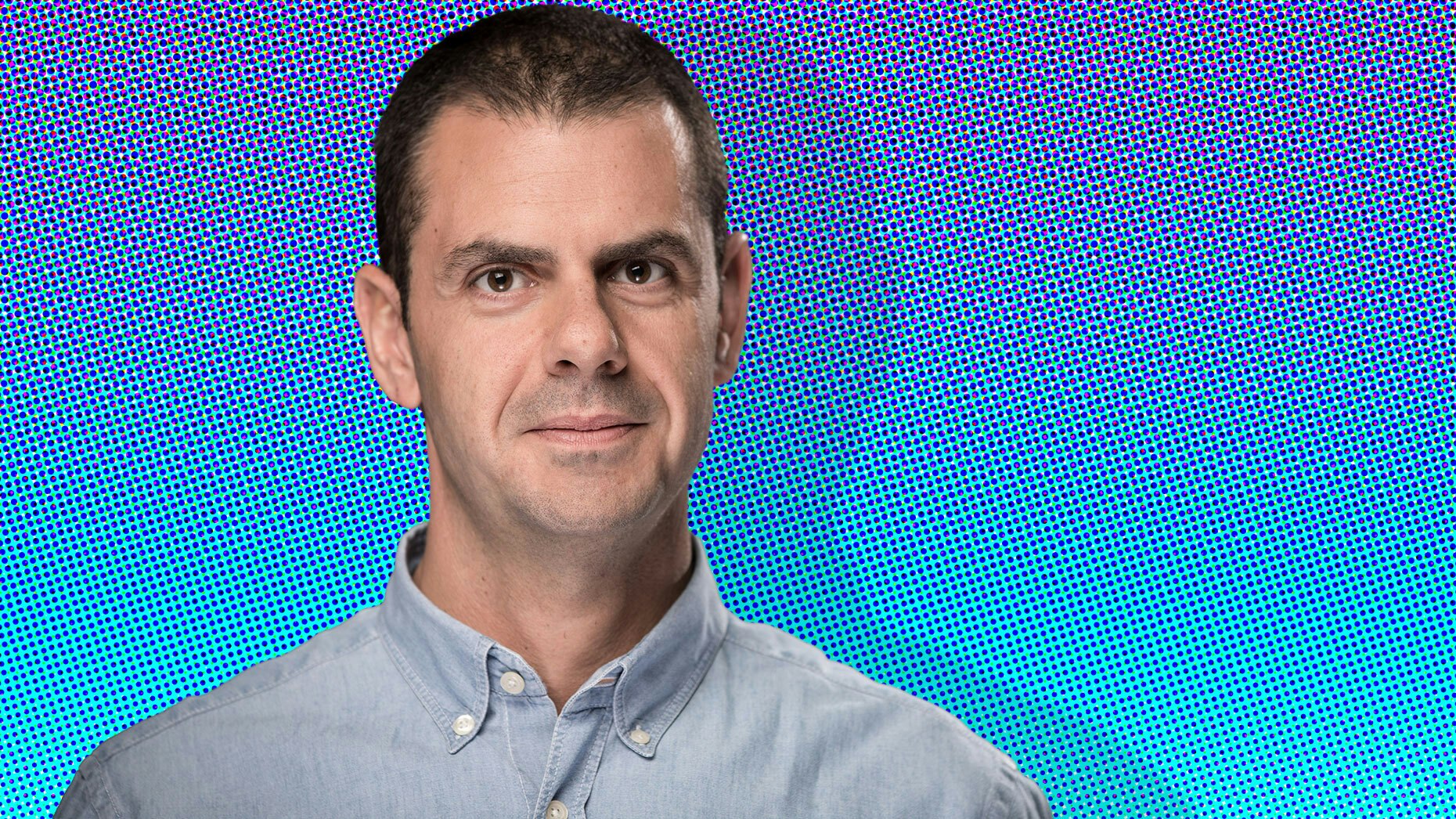 Konstantinos “KP” Papamiltiadis, VP of Platform Partnerships at Snap. Photo: Snap. Illustration: Mike Sullivan