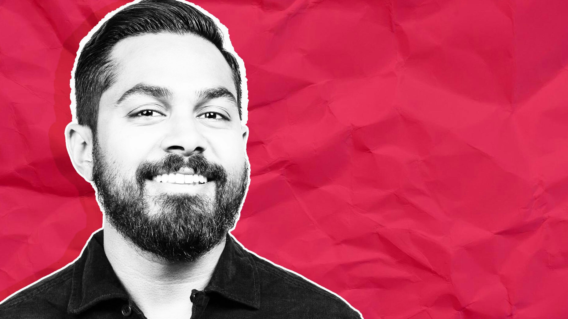 Solana Labs Co-founder and COO Raj Gokal. Photo from Solana Labs. Art by Mike Sullivan.