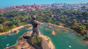The newly revampe main island environment in Fortnite. Credit: Epic Games