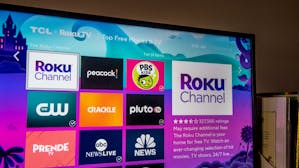 A screen from a smart television powered by Roku. Photo by Bloomberg