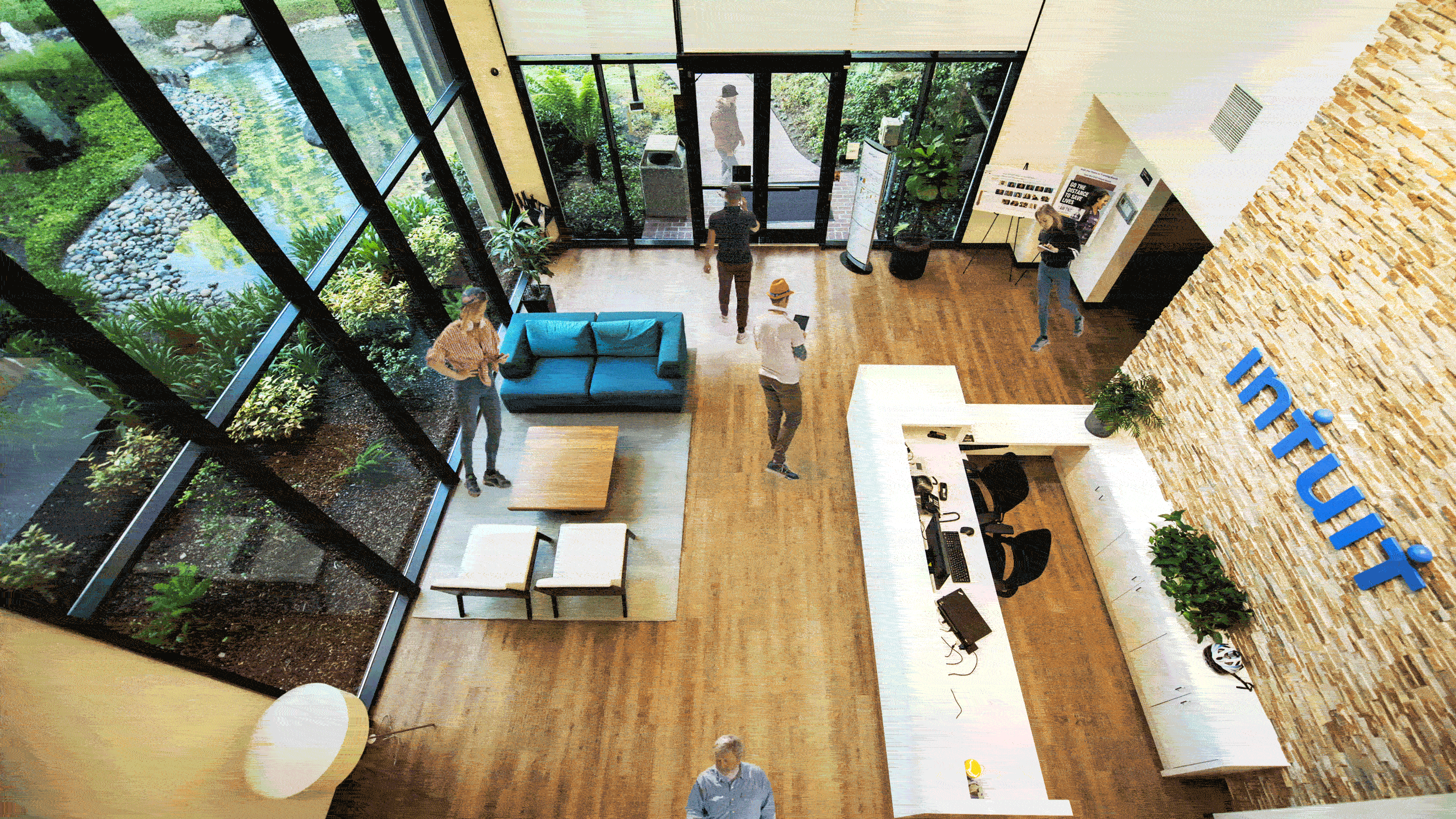 Photo of Intuit headquarters provided by Intuit. Art by Mike Sullivan.