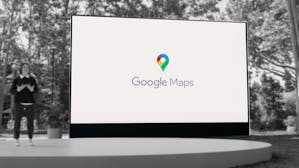 Liz Reid announces Google Maps features at Google I/O 2021. Screengrab via YouTube.