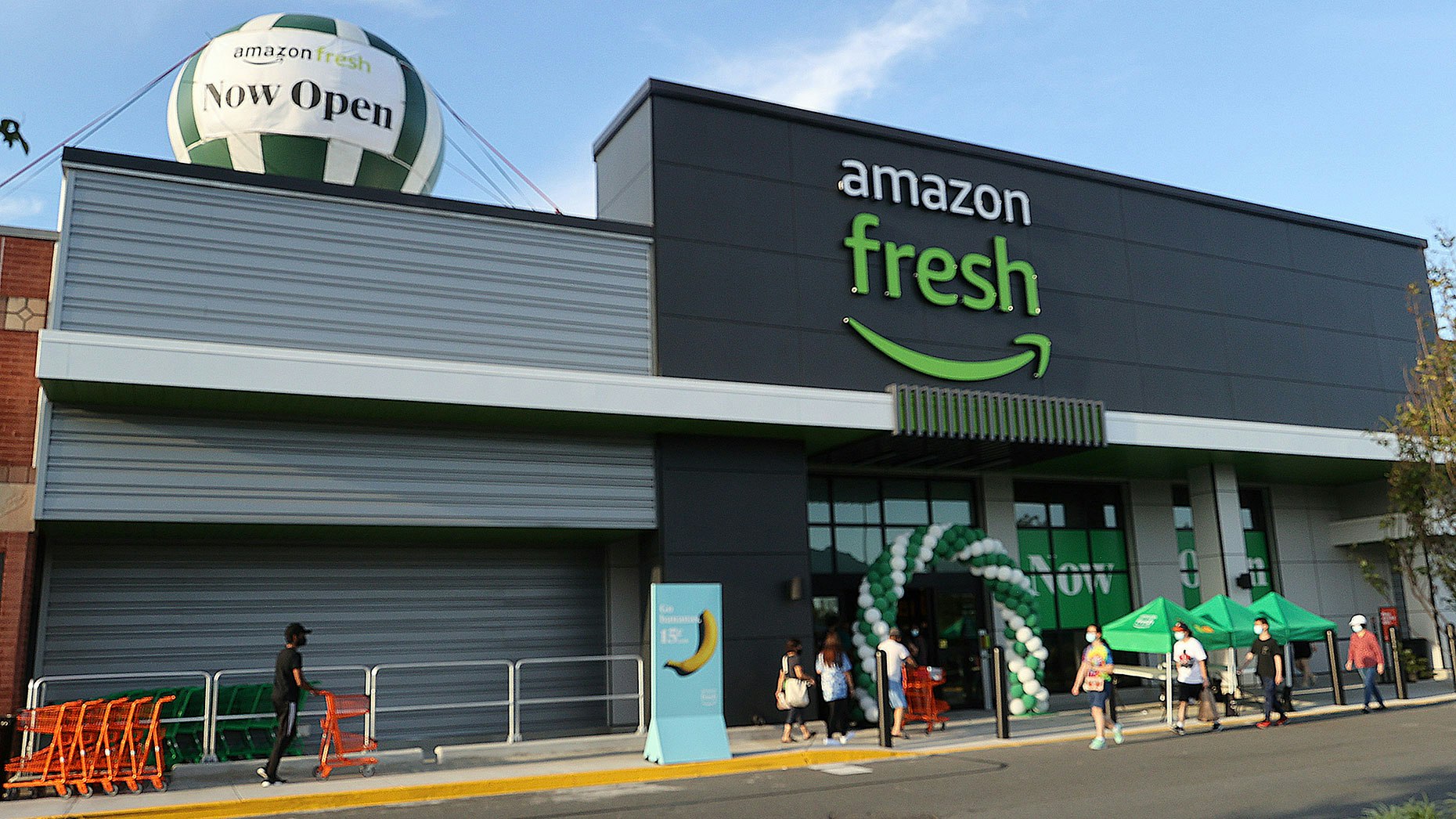 Amazon Fresh opened its first store in the D.C. area last May. Photo by AP