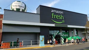 Amazon Fresh opened its first store in the D.C. area last May. Photo by AP