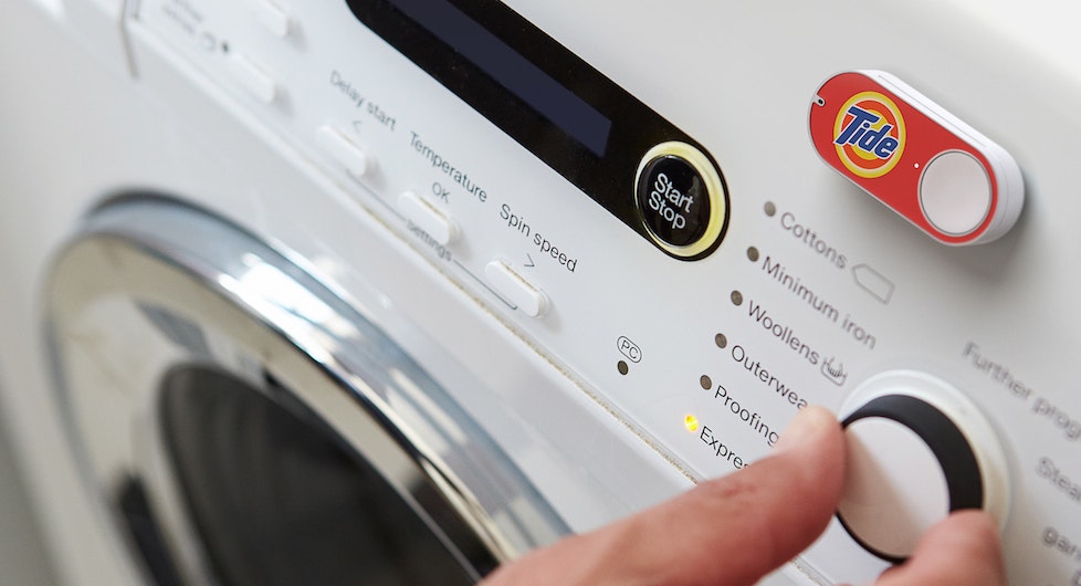 Amazon's Dash button. Photo courtesy Amazon.