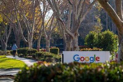 Alphabet's Mountain View headquarters. Photo by Bloomberg.
