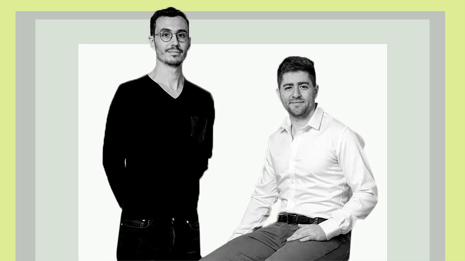 Ramp co-founders Karim Atiyeh (left) and Eric Glyman. Photo courtesy of Ramp. Illustration by Haejin Park