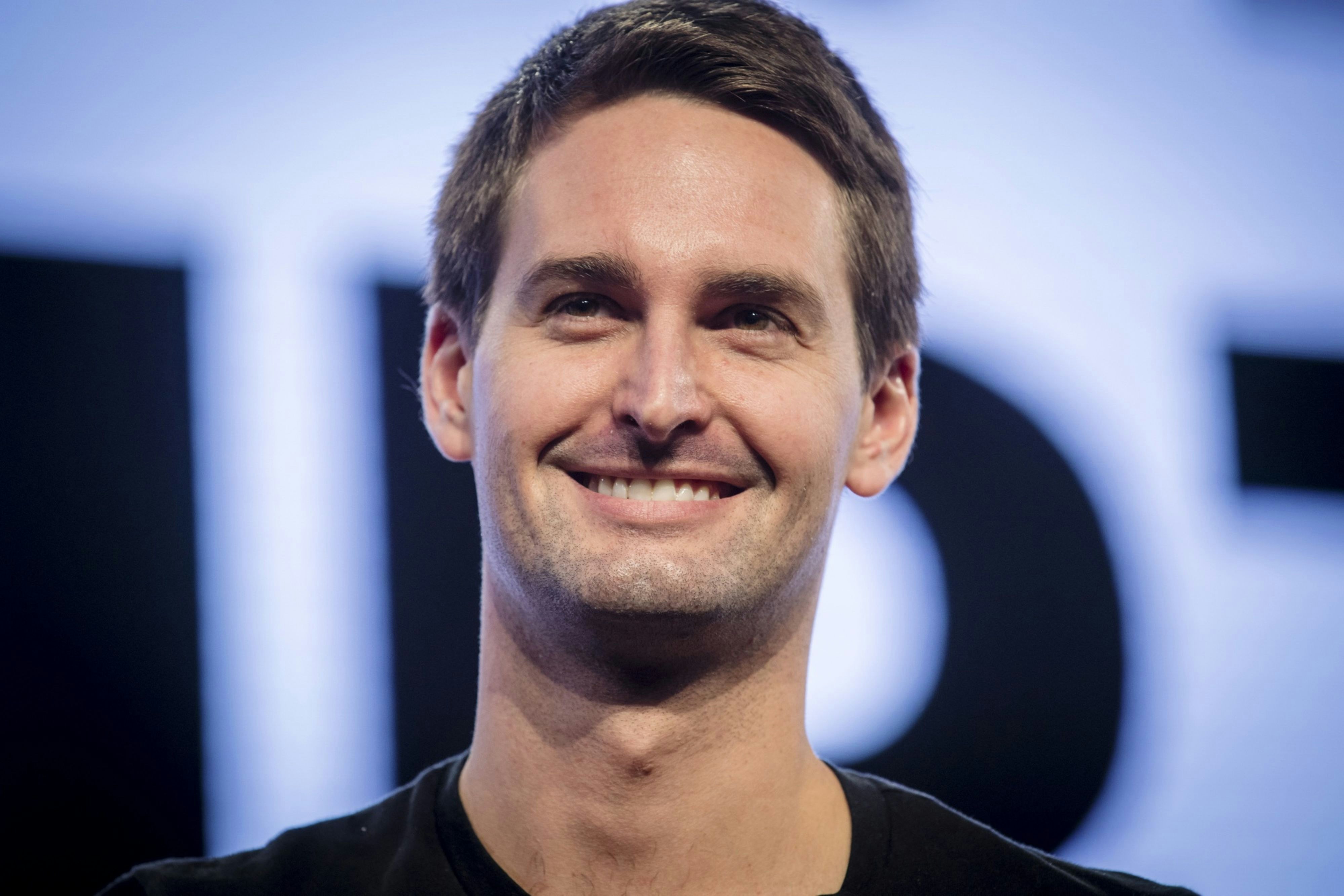 Evan Spiegel. Photo by Bloomberg.