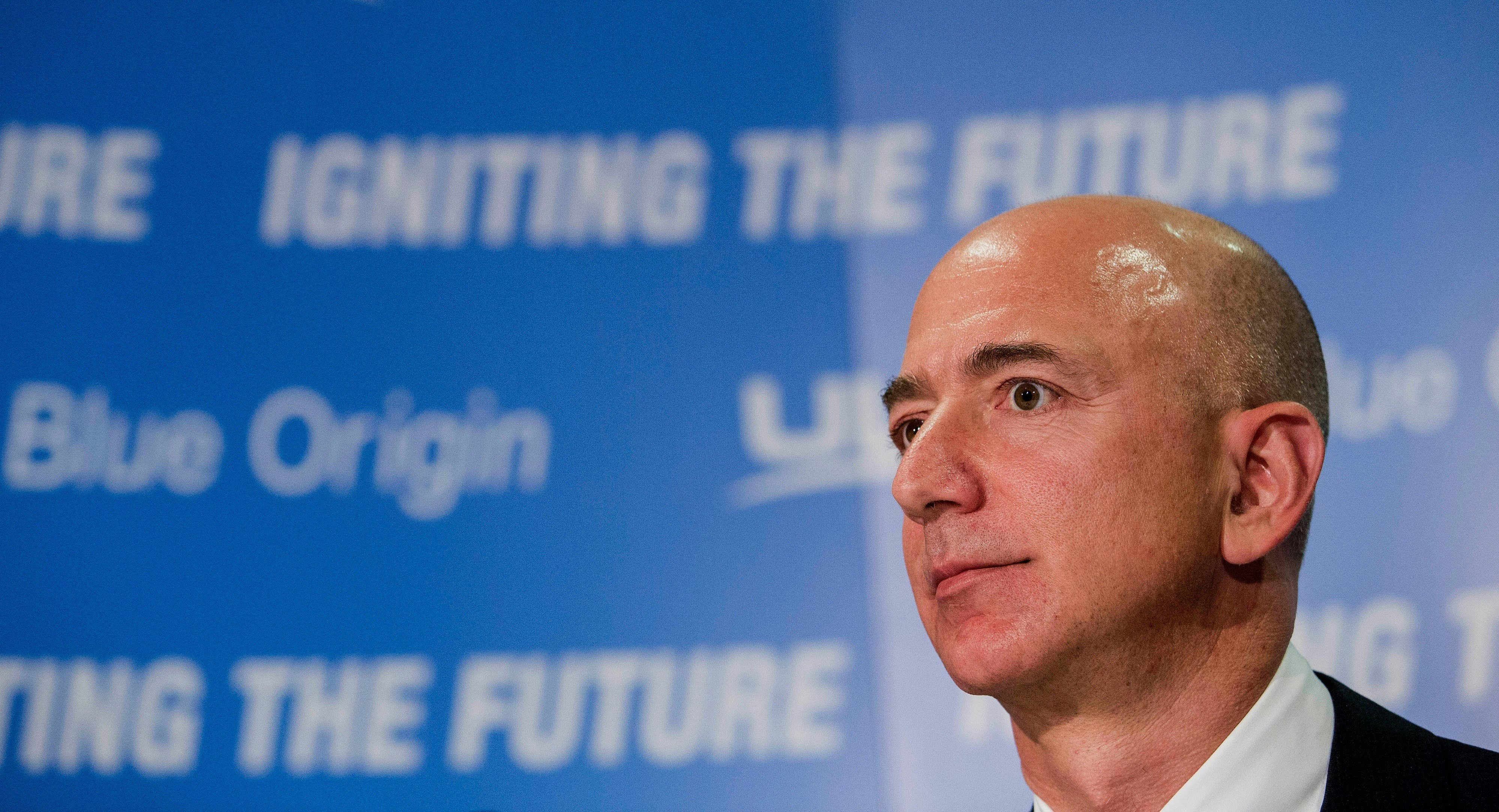 Amazon CEO Jeff Bezos. Photo by Bloomberg.