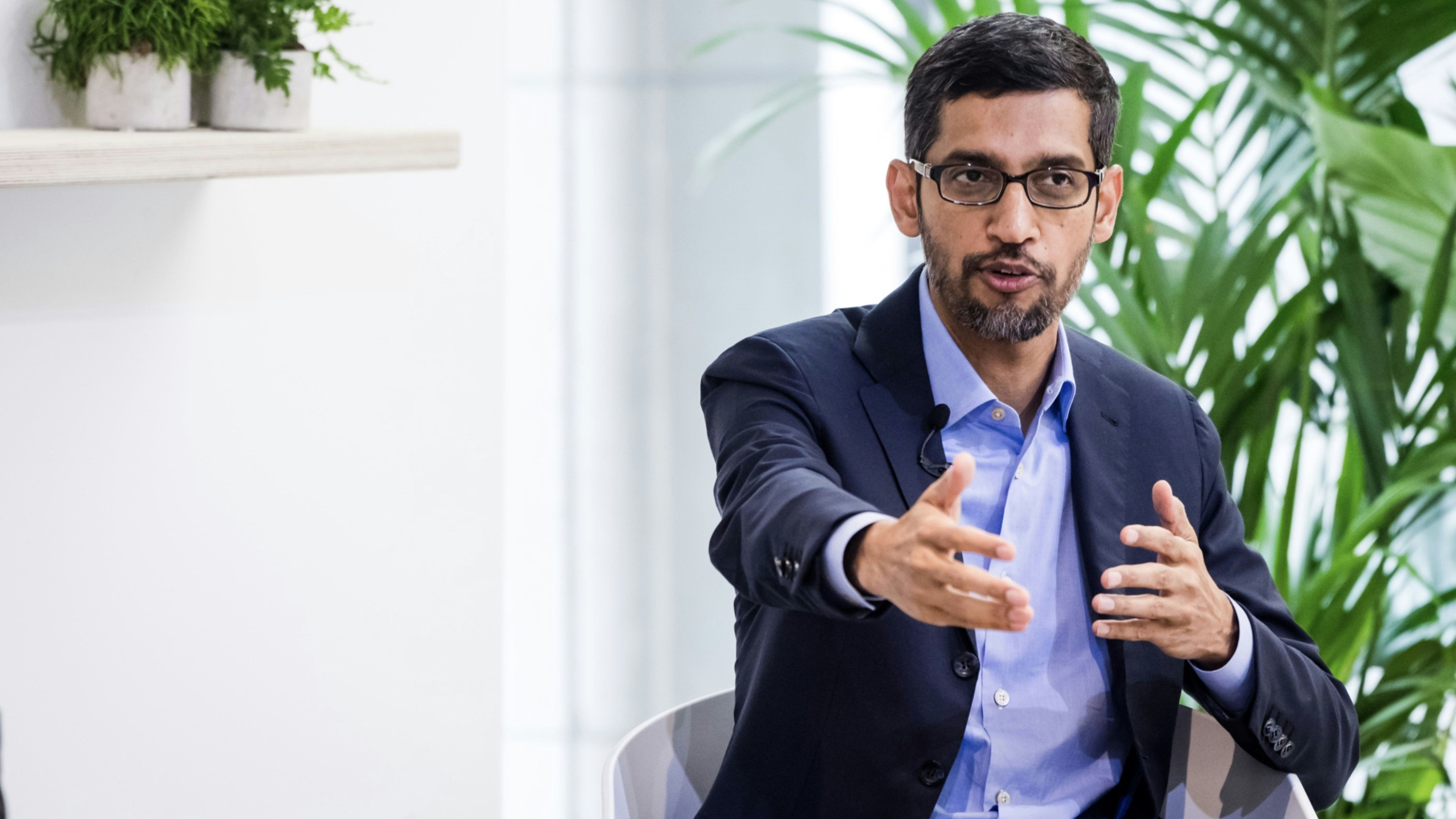 Sundar Pichai. Photo by Bloomberg