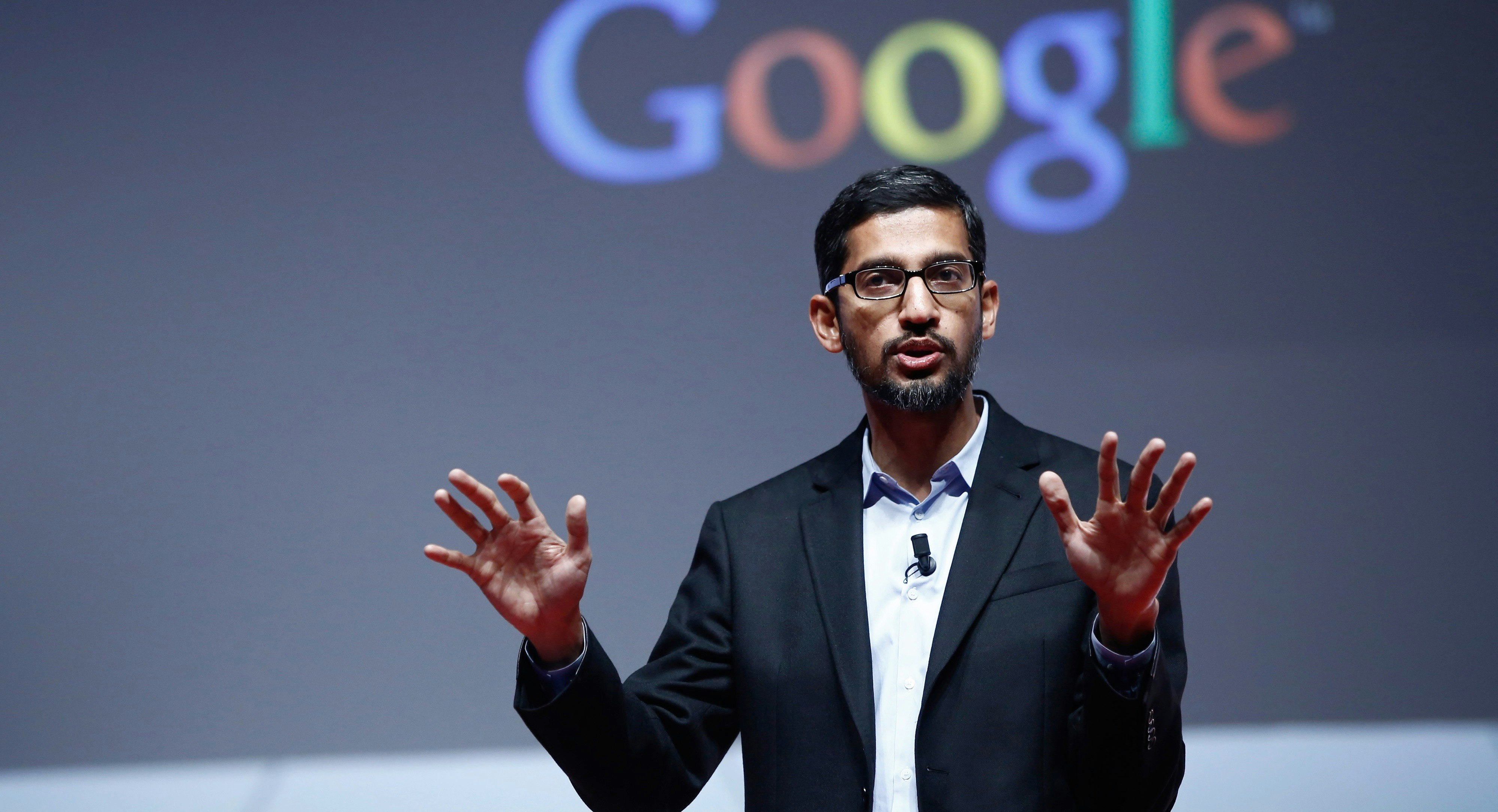 Google SVP Sundar Pichai, who oversees Android and Google Play. Photo by Bloomberg.