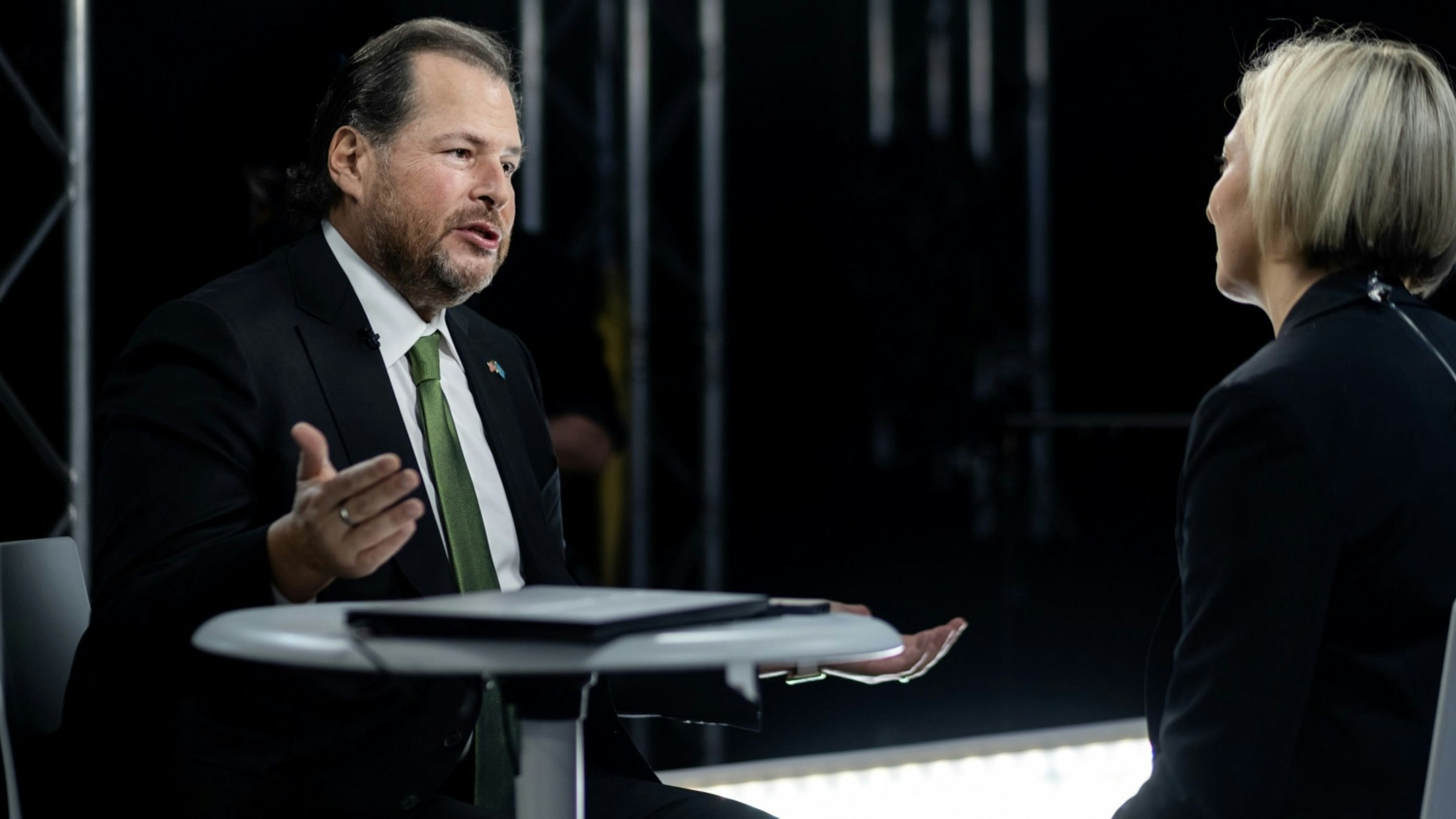 Salesforce co-CEO Marc Benioff. Photo by Bloomberg.