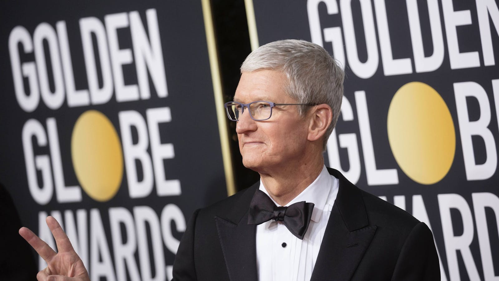 Apple CEO Tim Cook at the Golden Globe awards in 2020. Photo by AP